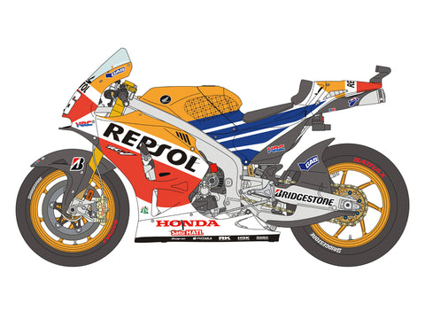 ブルースタッフ BS 12-009 1/12 ホンダ RC213V ダニ・ペドロサ 2014 - 1/12デカール&パーツ タミヤ14130