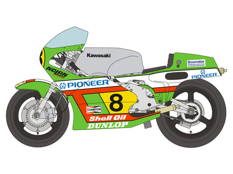 ブルースタッフ BS 12-021 1/12 カワサキ KR500 1982 - 1/12デカール タミヤ14028