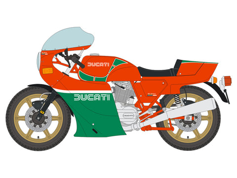 ブルースタッフ BS 12-030 1/12 ドゥカティ 900 マイク・ヘイルウッド レプリカ - 1/12デカール タミヤ14019