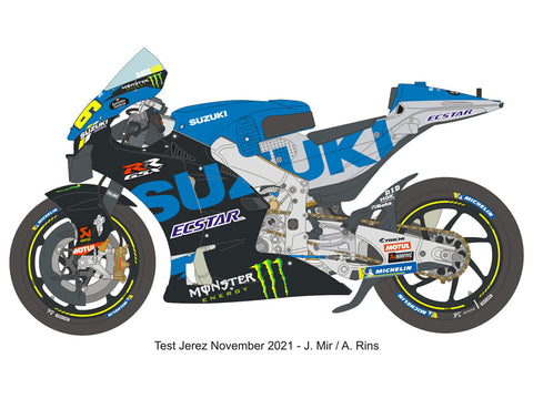 ブルースタッフ BS 12-032 1/12 スズキ GSX-RR 2021 - 1/12デカール タミヤ14139