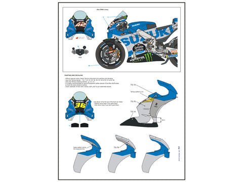 ブルースタッフ BS 12-036 1/12 スズキ GSX-RR 2022 - 1/12デカール タミヤ14139