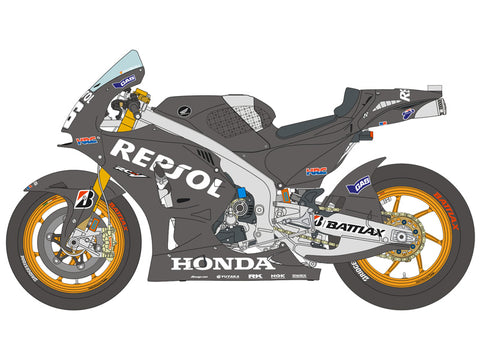 ブルースタッフ BS 12-044 1/12 ホンダ RC213V Test 2014 - マルケス / ペドロサ / ストーナー - 1/12デカール タミヤ14130