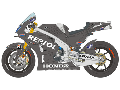 ブルースタッフ BS 12-044 1/12 ホンダ RC213V Test 2014 - マルケス / ペドロサ / ストーナー - 1/12デカール タミヤ14130