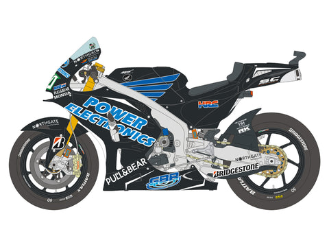 ブルースタッフ BS 12-054 1/12 ホンダ RCV Aspar アメリカ GP 2015 / ニッキー・ヘイデン - E. Laverty - 1/12デカール タミヤ14130