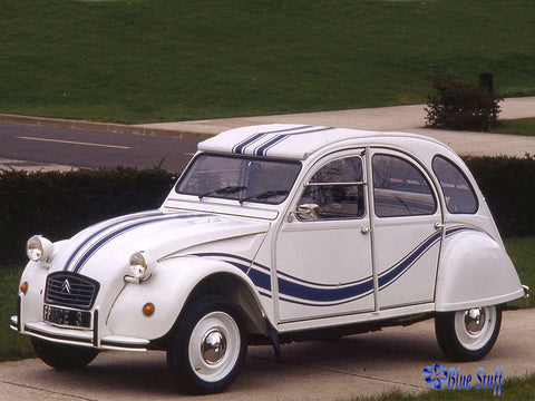 ブルースタッフ BS 24-006 1/24 シトロエン 2cv フランス 3 / トランザット / ビーチコーマー 1984 - 1/24デカール タミヤ24164/89654・レベル7095