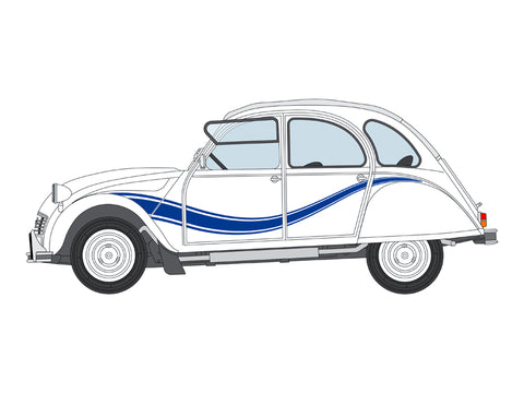 ブルースタッフ BS 24-006 1/24 シトロエン 2cv フランス 3 / トランザット / ビーチコーマー 1984 - 1/24デカール タミヤ24164/89654・レベル7095