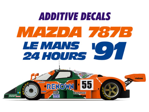 ブルースタッフ BS 24-014 1/24 マツダ 787B ル・マン24時間 1991 Additives - 1/24デカール タミヤ24326 / 24352