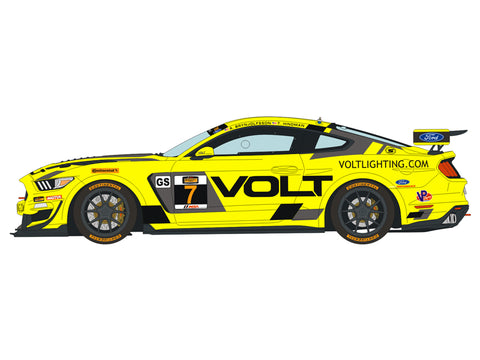 ブルースタッフ BS 24-017 1/24 フォード マスタング GT4 ボルトレーシング 2018 - 1/24デカール タミヤ24354