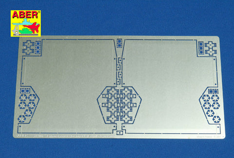 アベール 16007 1/16 タイガーI初期/後期型 排気管カバー(タミヤ用)