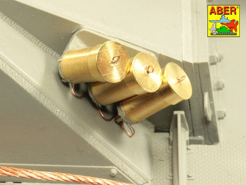 アベール 16026 1/16 ドイツ スモークディスチャージャー(タイガーI,パンサーD型,プーマ,ルクス,III号突撃砲G型他)