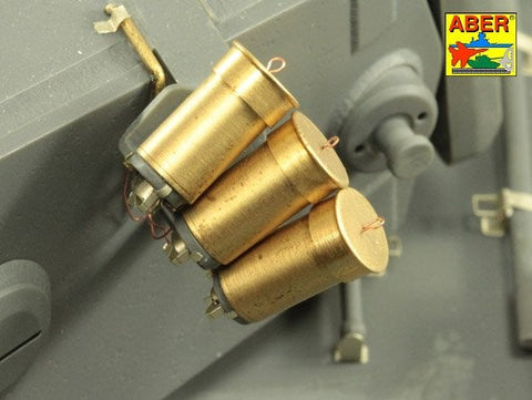 アベール 16026 1/16 ドイツ スモークディスチャージャー(タイガーI,パンサーD型,プーマ,ルクス,III号突撃砲G型他)