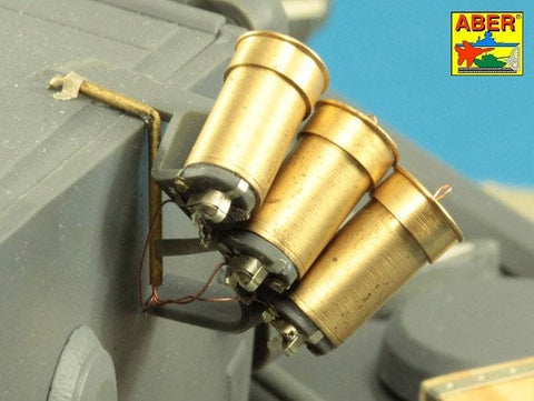 アベール 16026 1/16 ドイツ スモークディスチャージャー(タイガーI,パンサーD型,プーマ,ルクス,III号突撃砲G型他)