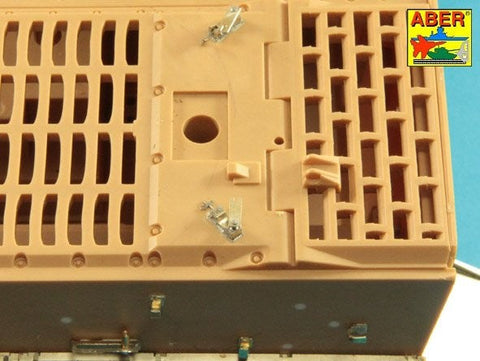 アベール 16029 1/16 ドイツ タイガーI・キングタイガー用 ワイヤーロープ用クランプ,ブラケット