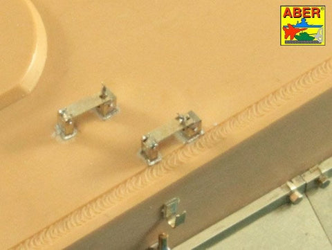 アベール 16029 1/16 ドイツ タイガーI・キングタイガー用 ワイヤーロープ用クランプ,ブラケット