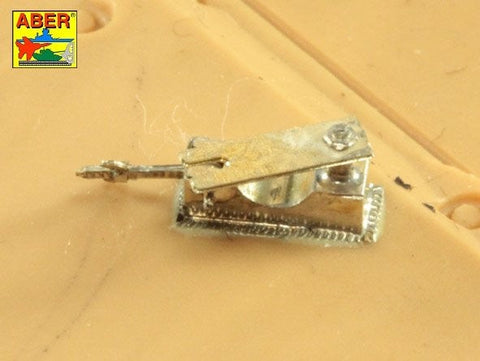 アベール 16029 1/16 ドイツ タイガーI・キングタイガー用 ワイヤーロープ用クランプ,ブラケット