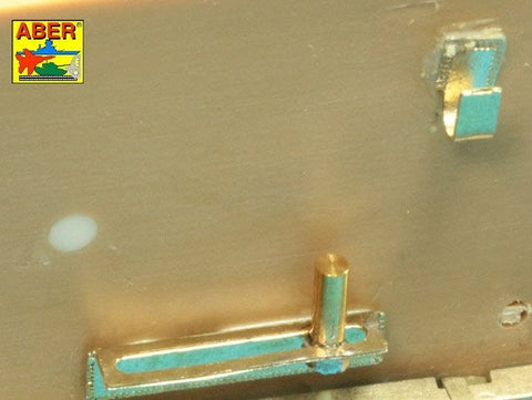 アベール 16029 1/16 ドイツ タイガーI・キングタイガー用 ワイヤーロープ用クランプ,ブラケット