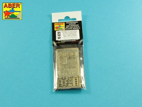 アベール 16029 1/16 ドイツ タイガーI・キングタイガー用 ワイヤーロープ用クランプ,ブラケット