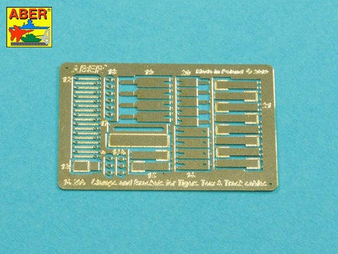 アベール 16029 1/16 ドイツ タイガーI・キングタイガー用 ワイヤーロープ用クランプ,ブラケット