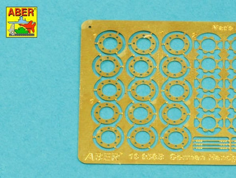 アベール 16058B 1/16 ドイツ M24型柄付手榴弾 15個. 金属&木製パーツ(汎用)