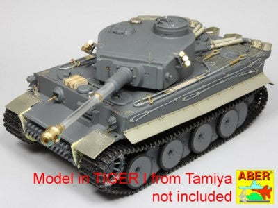 アベール 16143 1/16 ドイツ タイガーI E型 第501重戦車大隊チェニジア-サイドフェンダー(タミヤ,タコム用)
