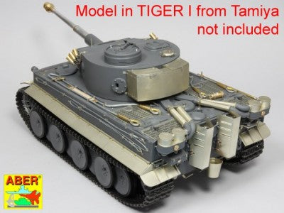 アベール 16143 1/16 ドイツ タイガーI E型 第501重戦車大隊チェニジア-サイドフェンダー(タミヤ,タコム用)