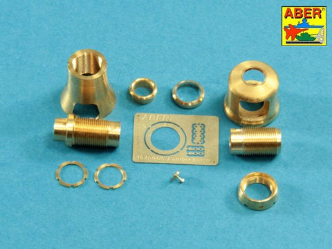 アベール 16L15 1/16 ドイツ パンサーG型用マズルブレーキ(タミヤ・トランぺッター)