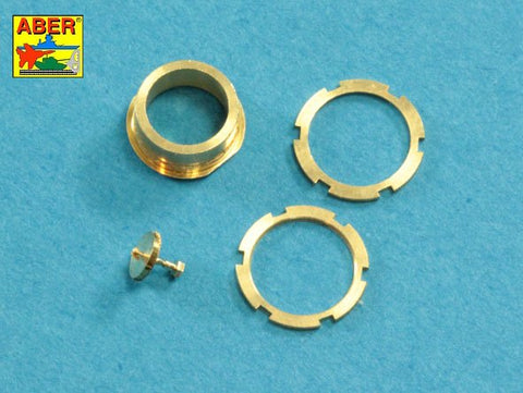 アベール 16L15 1/16 ドイツ パンサーG型用マズルブレーキ(タミヤ・トランぺッター)