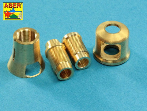 アベール 16L15 1/16 ドイツ パンサーG型用マズルブレーキ(タミヤ・トランぺッター)