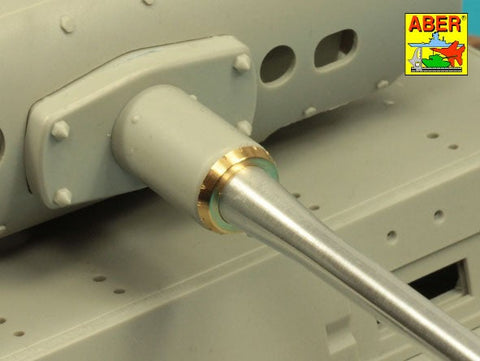 アベール 16L22 1/16 ドイツ III号戦車J (後期), L, M型用 50mm KwK 39 L/60砲身(トランぺッター,タコム,Heller,DasWerk)