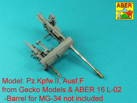 アベール 16L23 1/16 ドイツ 2cm KWK 30 砲身 for II号戦車 A-F型用 ( gecko用 )