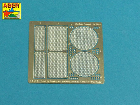 アベール 35G34 1/35 ドイツ ヤークトパンサーG1用エンジングリル(MENG用)
