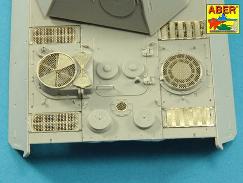 アベール 35G35 1/35 ドイツ ヤークトパンサーG・ヤークトパンサーG2用エンジングリル(タコム用)