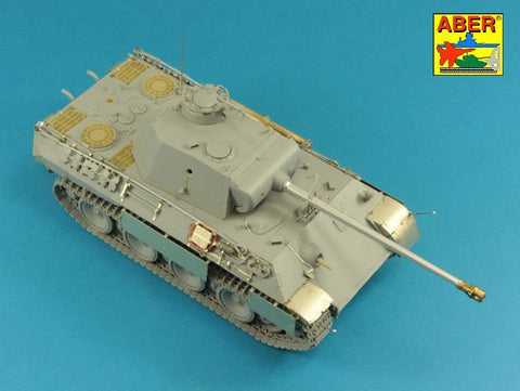 アベール 35K02T 1/35 ドイツ パンサーA/D型 ボックスフルセット エッチング アルミ砲身他(タコム用)