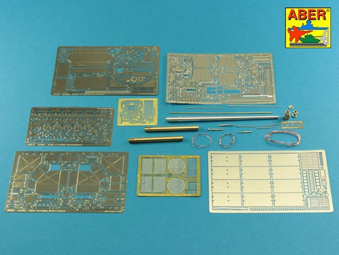 アベール 35K02T 1/35 ドイツ パンサーA/D型 ボックスフルセット エッチング アルミ砲身他(タコム用)