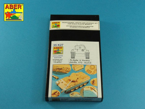 アベール 35K27 1/35 ドイツ パンサーD型 ボックスフルセット エッチング アルミ砲身他(タミヤ用)