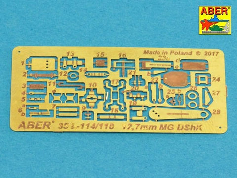 アベール 35L114 1/35 ロシア WWII 12.7mmDShK機関銃 車載型用銃身