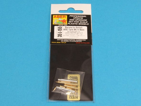 アベール 35L155 1/35 イギリス マークIV菱形戦車 雄型用砲身・銃身セット(タミヤ/タコム用)