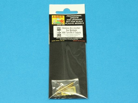 アベール 35L161 1/35 イギリス Mk.IVタドポール用 ストーク4インチ迫撃砲身(全キット用)