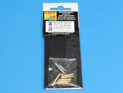 アベール 35L164 1/35 ドイツ A7V戦車用砲身・機銃セット(MENG用)