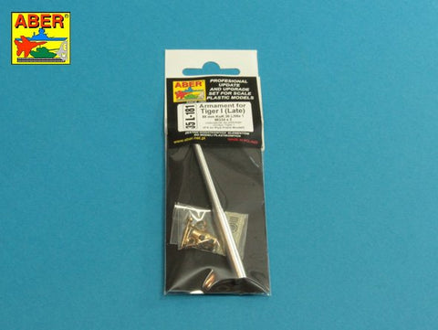 アベール 35L181 1/35 ドイツ タイガーI 後期型用 砲身・機銃(ライフィールドモデル用)