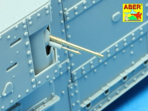 アベール 35L197 1/35 イギリス Mk.V菱形重戦車用 砲身・機銃セット