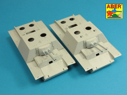 アベール 35L210 1/35 ソビエト KV-7自走砲用 76mm砲2本45mm砲2本砲身(トランぺッター用)