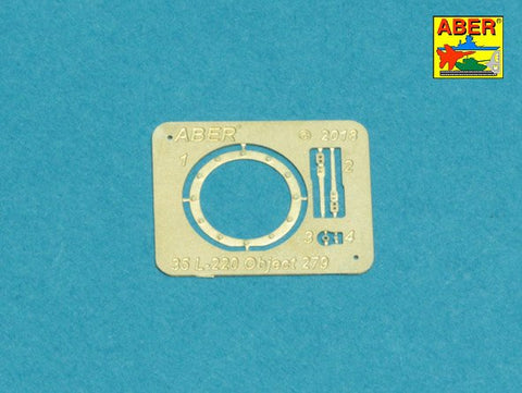 アベール 35L220 1/35 ソビエト オブイェークト279用 130mm主砲・14.5mm同軸機銃(パンダ/タコム用)