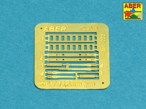 アベール 35L222 1/35 ロシア ZPU2・ZPU4対空機関砲用 14.5mm 砲身(MENG用)
