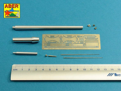 アベール 35L225 1/35 ドイツ マウス超重戦車用 砲身 主砲・副砲・アンテナセット(タコム用)
