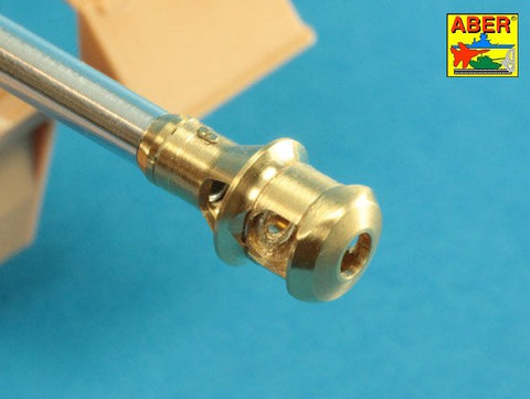 アベール 35L237 1/35 ドイツ IV号戦車H型用 7.5cmKwK40 中期型マズルブレーキ砲身(ズベズダ用)