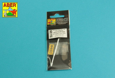 アベール 35L326 1/35 ドイツ IV号戦車F2/G型用 75mm 砲身 マズルブレーキ無し(ドラゴン用)