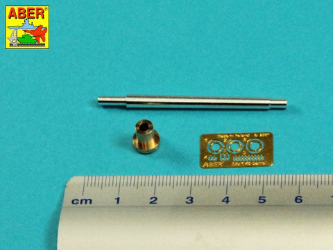 アベール 35L336 1/35 ドイツ III号突撃砲F8/G型,IV号突撃砲用 7,5 cm Kwk 40 L/48 砲身 マズルブレーキ無し(汎用)