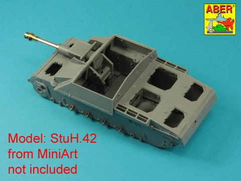 アベール 35L341 1/35 ドイツ 105 mm 42式突撃砲榴弾砲G(初期)型用 leFH 18 L/28 砲身 (汎用)