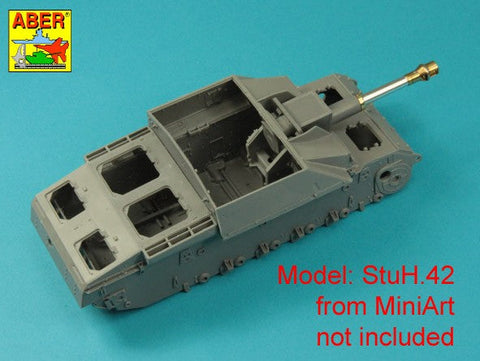 アベール 35L341 1/35 ドイツ 105 mm 42式突撃砲榴弾砲G(初期)型用 leFH 18 L/28 砲身 (汎用)